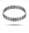 Silver-toned Intricate Link Watch Bracelet