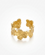 The Eternal Bloom Adjustable Ring - 18K Gold Plated