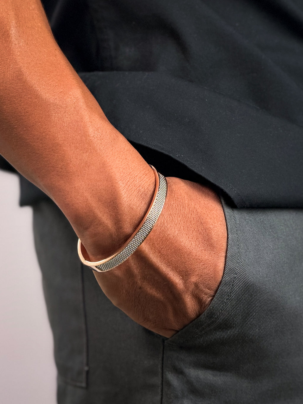 The Sterling Rose Gold Men's Kada