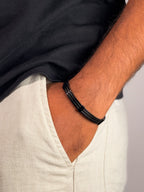 The Onyx Industrial Cable Bangle