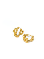 Pavé Huggie Hoops - 18K Gold Plated