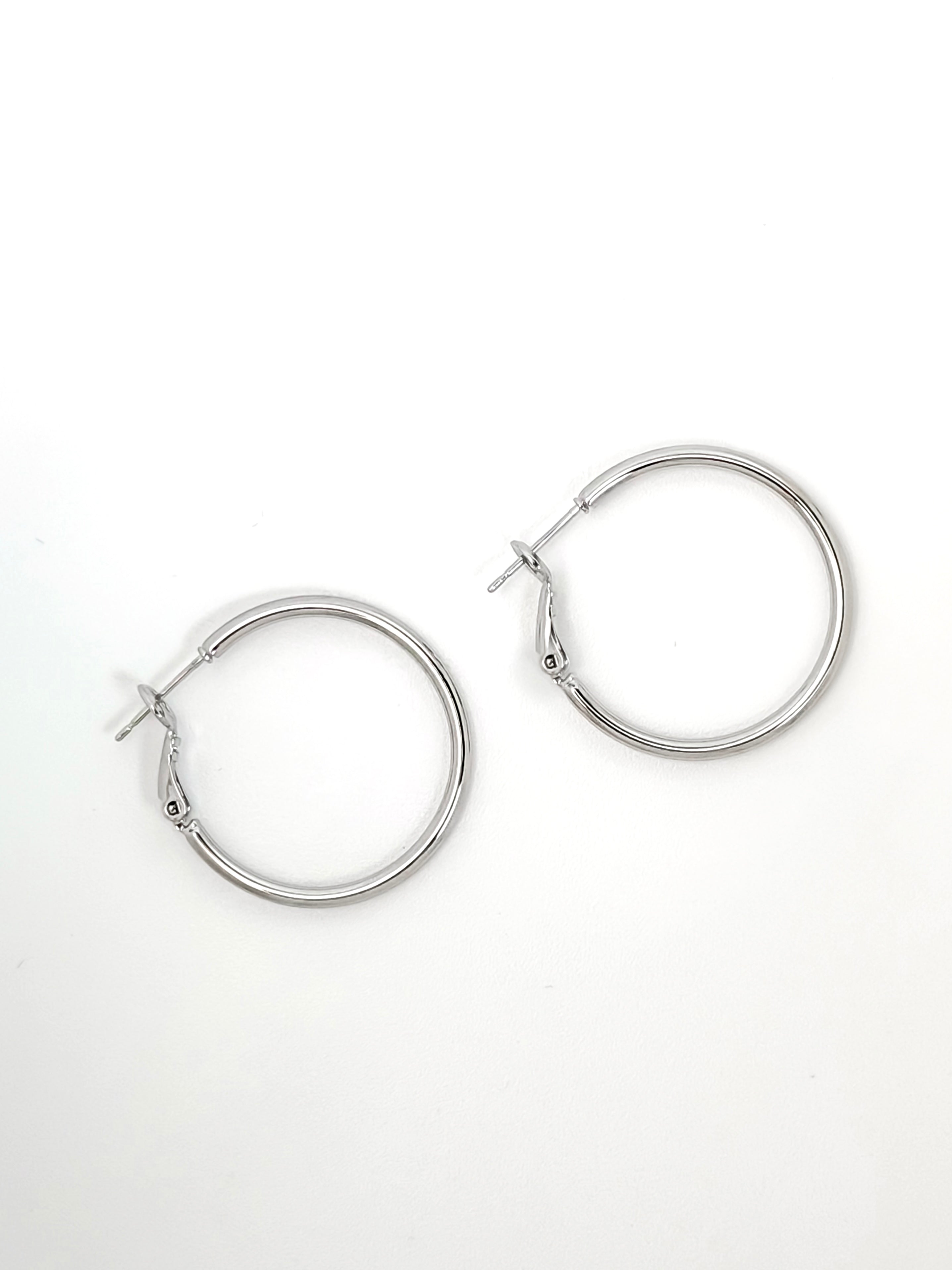 Silver Hoops