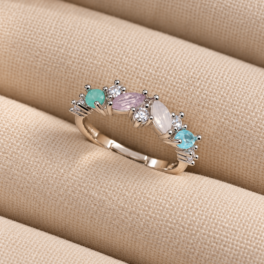 Aqua Mist Gemstone Ring
