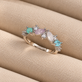 Aqua Mist Gemstone Ring