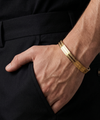 Anti Tarnish 18K Gold Plated Spartan Gold Men's Bracelet for Men.