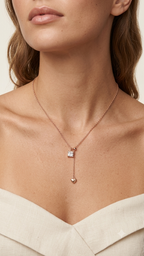 Amour Drop Necklace 18K gold plated pendant necklace