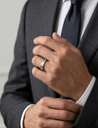 The Silver Mens Ring | Anti Tarnish 18K Gold Plated Jewellery
