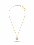 Anti-tarnish 18K gold-plated multi-color gemstone heart Y-necklace for women.
